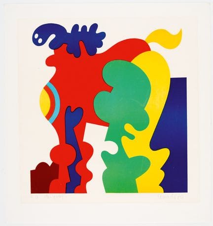 奥特马尔·阿尔特（Otmar ALT，1940）
《伯爵》（1970）
 
 彩色丝网版画，艺术家试