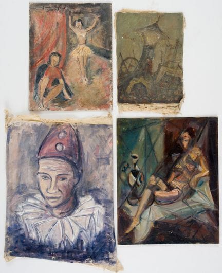 威尔弗里德·莫泽（1914-1997）
各种主题，部分作品双面作画
 
 布面、胶合板及纸板上的油画