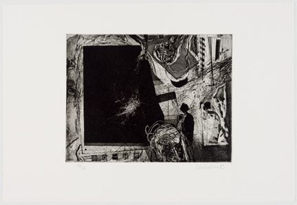 贝亚特·茨宾登（1984-2010）
《无题》5 
 
 水彩蚀刻版画，纸本，15/50，铅笔签名并