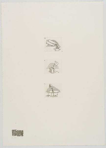 马库斯·雷茨（Markus RAETZ，1941-2020）
《“安妮”》——三联画 
 
 纸本蚀