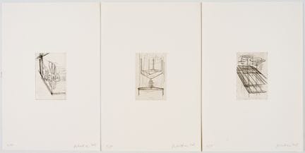 拉斐拉·基亚拉（1966）
“I-III”
 
 纸本软光油画，11/17，铅笔签名并标注2013年