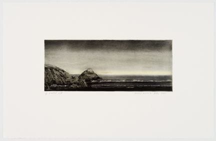 马克-安托万·费尔（1953）
《范瓦尔角B》，岩石海景 
 
 纸本水彩蚀刻版画，艺术家签名版5/