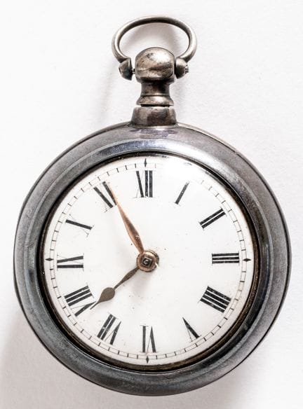 MONTRE DE POCHE À FUSÉE DE RICHARD WELLS AVEC BOÎT