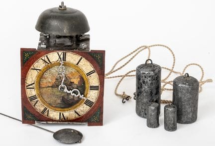 HORLOGE EN FER
Sud de l'Allemagne ou Suisse, XVIII