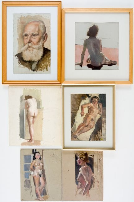 利奥·卡尔穆斯（Leo KALMUS，1904-1986）
藏品，5幅女性裸体画和1幅男性肖像画 
