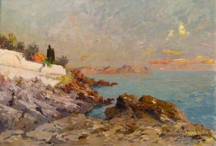 弗里茨·福尔米（Fritz VOELLMY，1863-1939）
《里维埃拉》（RIVIERA），海
