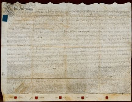 CONTRATO EN INGLÉS DEL SIGLO XVIII
Contrato de la 