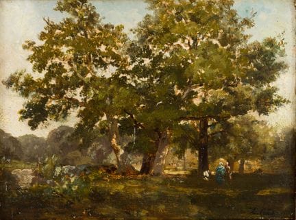 路易·卡巴特（Louis CABAT，1812-1893）
风景画
 
 木板油画（？），右下角署名