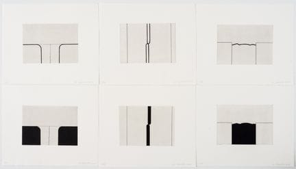 马蒂亚斯·斯佩沙（1925-2008）
《无题》，1–6 
 
 6幅版画，纸本软胶版/蚀刻版画，版