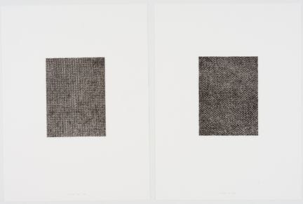 弗朗西斯科·塞拉（1977）
《Lismete》（正反面），双联画 
 
 纸上石版画 4/40，铅