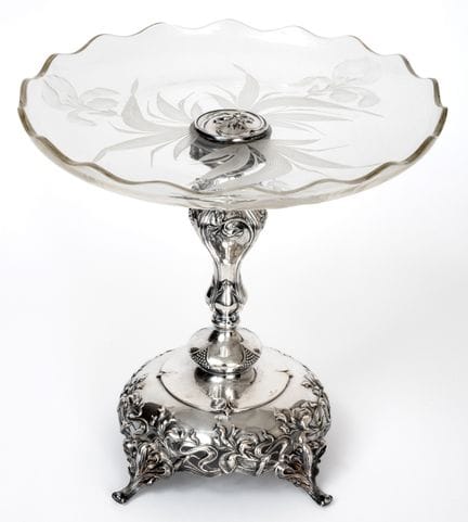 CENTRE DE TABLE EN ARGENT
Allemagne, argent 800, p