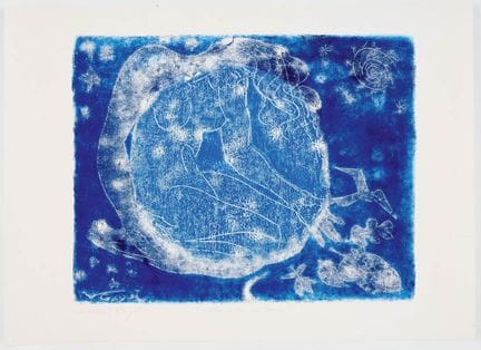 文森特·加耶（XX）
《我们的母亲——大地》 
 
 彩色石版画，签名 
 
 
 42.5 × 5