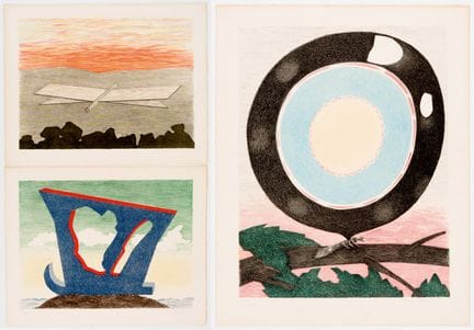梅雷特·奥本海姆（1913-1985）
3幅版画，选自《Parapapillonneries》作品集