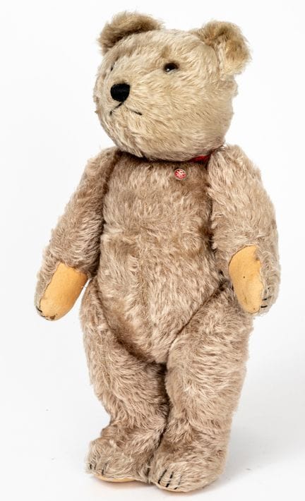 OURSON MUTZLI
Peluche en laine claire, pattes en f