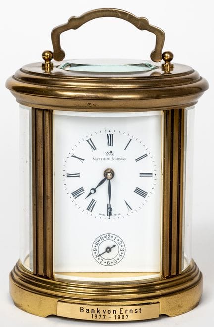 MATTHEW NORMAN, HORLOGE DE VOYAGE AVEC RÉVEIL
Mont