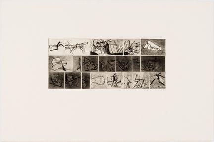 克劳斯·卢茨（1940—2009）
《过境》 
 
 纸上干刻版画 35/60，铅笔签名并标注日期“