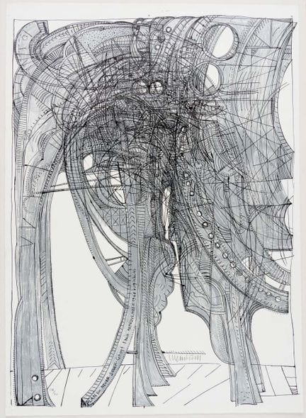 伯恩哈德·卢金布赫尔（1929-2011）
《银色幽灵》 
 
 纸上巨幅石版画 19/20，铅笔签