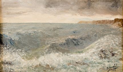 P. STENGHEL (XX)
海景 
 
 胶合板油画，署名并标注1937年 
 
 
 34.
