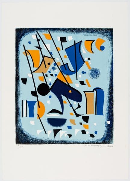 奥斯卡·达尔维特（1911-1975）
《琶音》
彩色石版画，54/150，铅笔签名
59 × 49