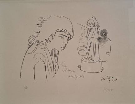 Jean COCTEAU (1889-1963)
I ladri di bambini
Litogr