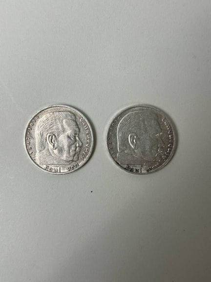 DEUTSCHLAND, Zwei 5-Mark-Münzen von 1936
Gedenkmün