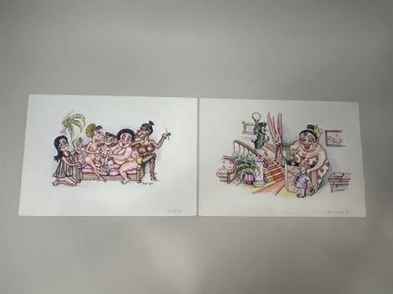 Jean DAMIANO, genannt Jan (XX)
Zwei Illustrationen