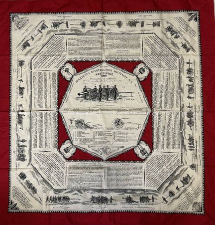 (MILITARIA) Military Training Handkerchiefs - Arti