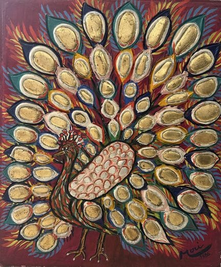 Alexis MORI (XX)
Paon d'or, 1986
Tecnica mista con
