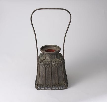 Cesta de bambú. Esta cesta de bambú es una réplica