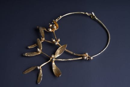 Claude LALANNE (1925–2019). 
Rigid necklace, “Gui”