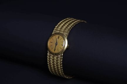 Women's wristwatch in 18K yellow gold (750 parts p