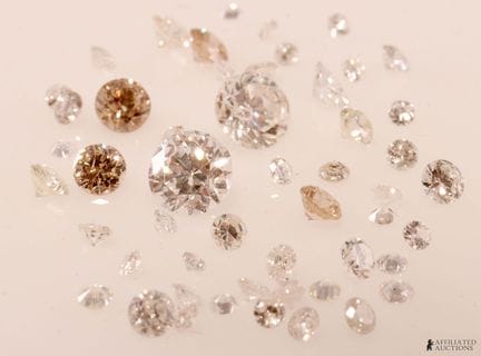 Diamantes reciclados de 2,09 TCW con par a juego. 