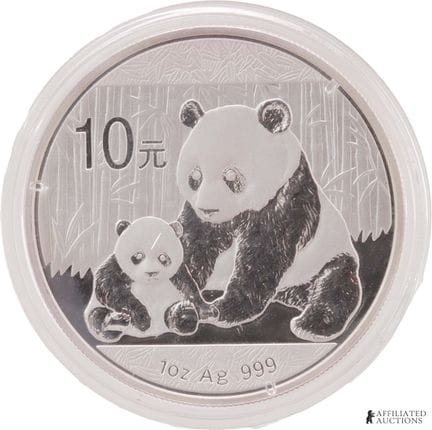Pièce « Panda » en argent fin à 999/1000 de 1 OZT,