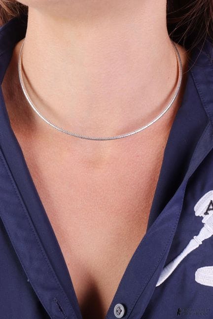 Chaîne « Gas Pipe » en argent sterling italien .92
