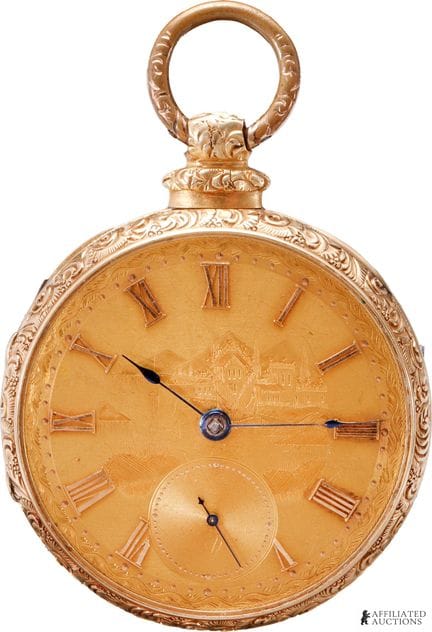 Montre de poche Joseph Johnson en or 14 carats  Mo