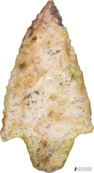 Pointe de flèche de type Newnan, trouvée en Florid