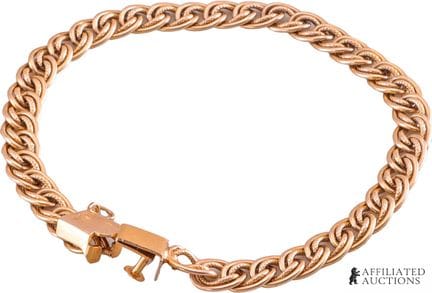Bracelet antique victorien à double chaîne en or  