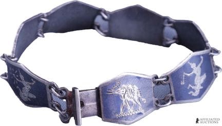 Bracelet en argent sterling 925 sur le thème du Si