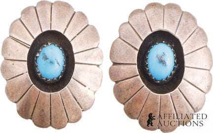 Boucles d'oreilles « Shadowbox » en turquoise amér