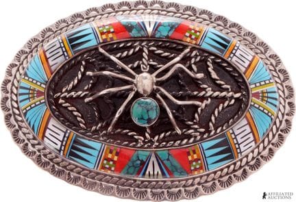 Boucle de ceinture « Araignée en argent du Sud-Oue