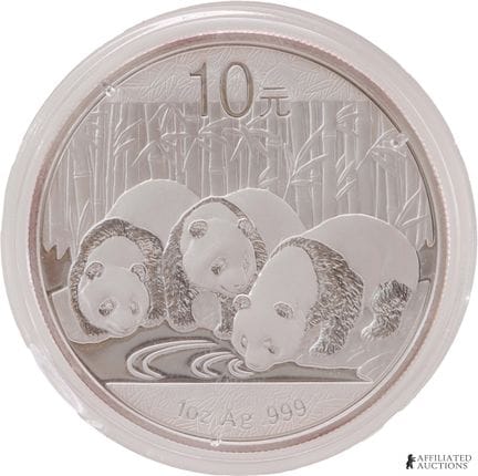 Pièce « Panda » en argent fin .999 de 1 OZT, 2013 