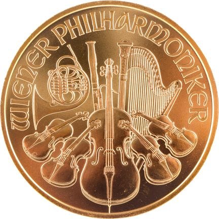 .9999 Feingold-Münze „Wiener Philharmoniker“, 1 OZ