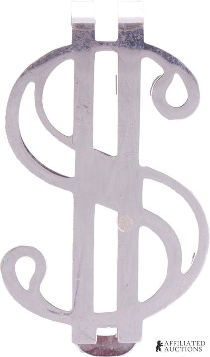Pince à billets en argent sterling 925 en forme de