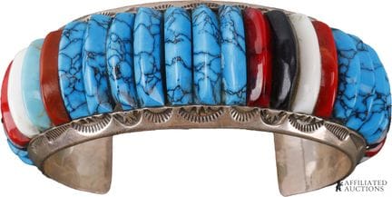 Bracelet-manchette « Nez Native Southwest » en arg
