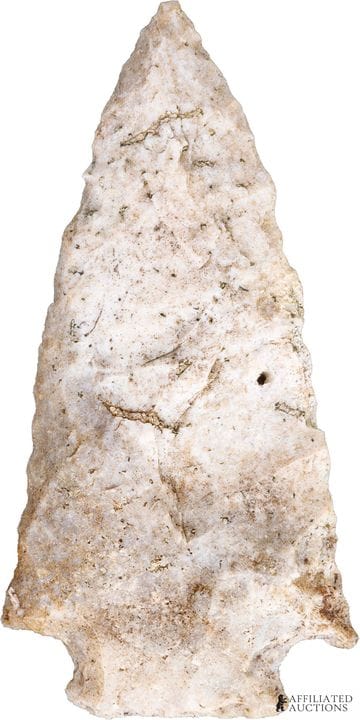 Pointe de projectile archaïque d'Allendale à tige 