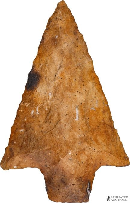 Pointe de flèche archaïque de Floride à tige, 3"  