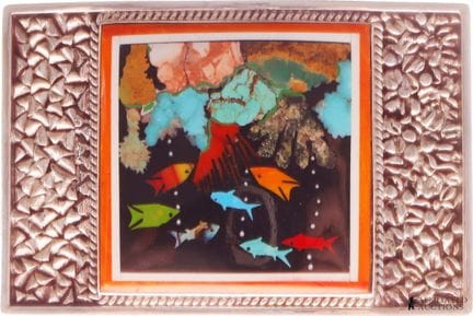 Boucle de ceinture « Scène marine » de Glodove, ar
