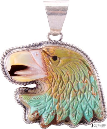 Pendentif « Aigle » en argent sterling .925 de Glo