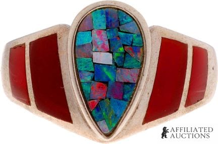 Bague « Southwest Micro-Mosaic » en argent sterlin