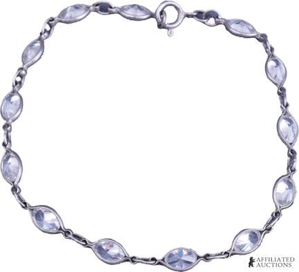 Bracelet en argent sterling .925 et Diamonique  Br